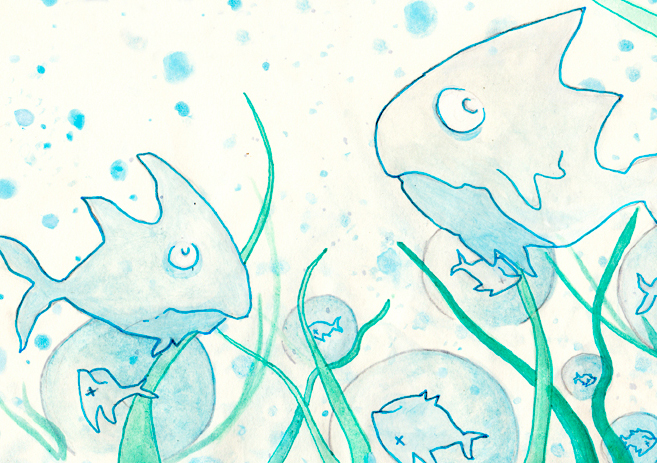 Illustration Scary Fishes 002